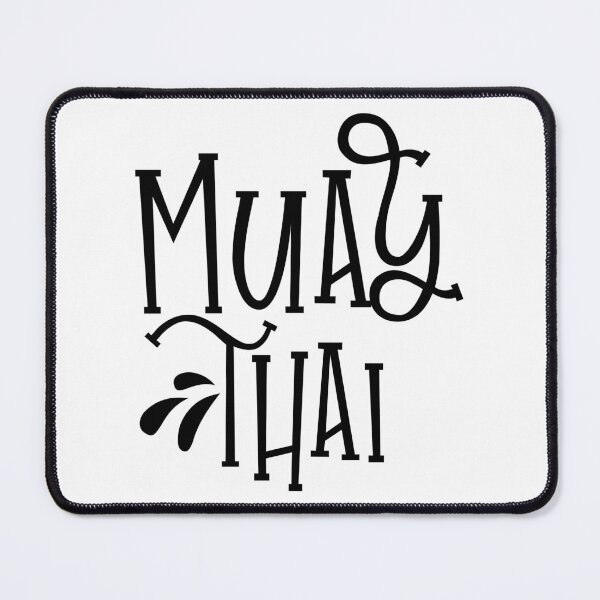 Item preview, Muay Thai Brush Calligraphy - Traditional Martial Arts Typography Design designed and sold by FightModeStudio.