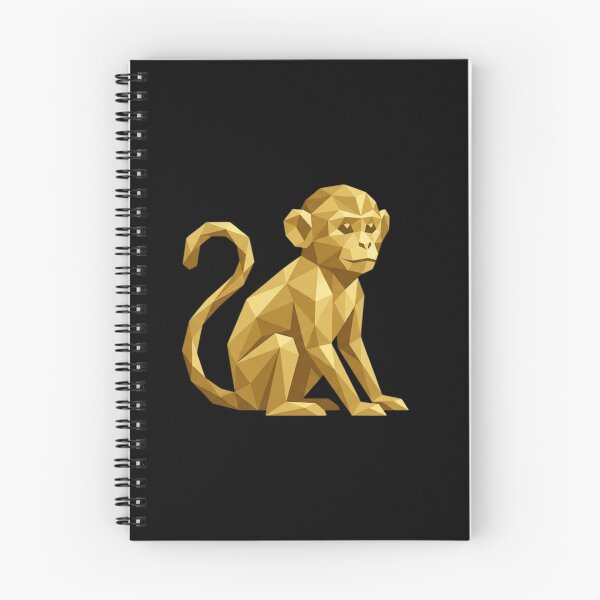 Item preview, Geometric Golden Monkey – Low Poly Ape Sticker for Modern Art Lovers designed and sold by bsbd-action.