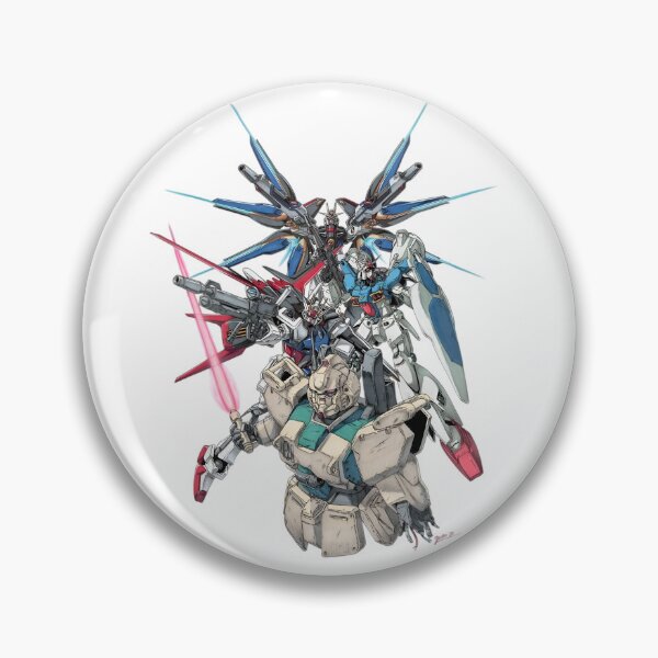 Item preview, Epic Gundam Mecha Battle Art – Detailed Anime Robot Action Illustration designed and sold by Dyan4.