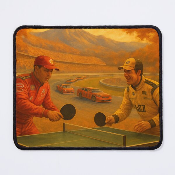 Item preview, Fast Lane Ping Pong - Race Car Driver Table Tennis Duel Art T-Shirt designed and sold by OhMyPingCo.