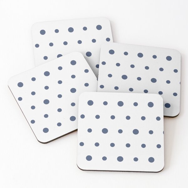 Item preview, White And Blue Polka Dot Pattern designed and sold by pattern-archive.