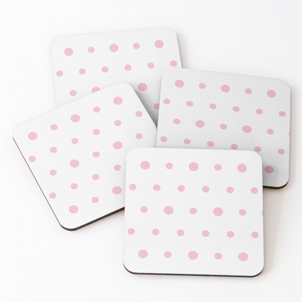 Item preview, White And Blush Polka Dot Pattern designed and sold by pattern-archive.