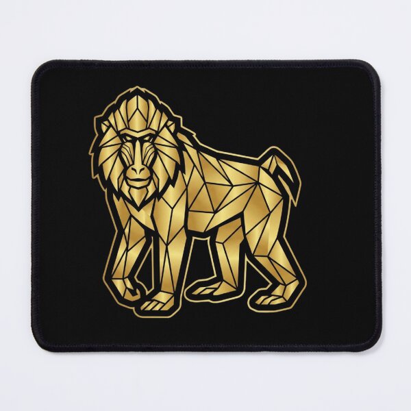 Item preview, Golden Mandrill with Outline – Strong Primate Sticker for Design Collectors designed and sold by bsbd-action.