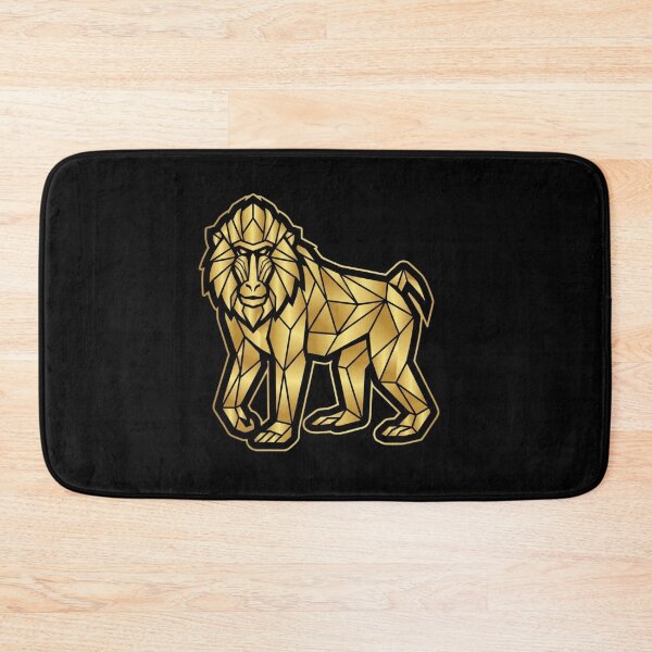 Item preview, Golden Mandrill with Outline – Strong Primate Sticker for Design Collectors designed and sold by bsbd-action.