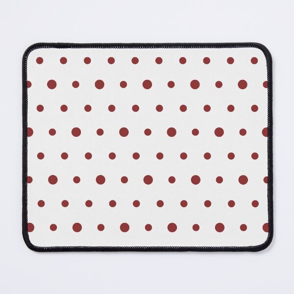 Item preview, White And Brick Red Polka Dot Pattern designed and sold by pattern-archive.