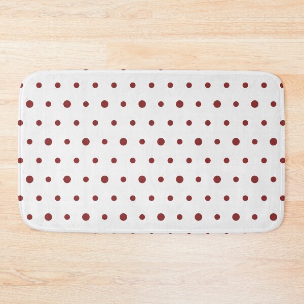 Item preview, White And Brick Red Polka Dot Pattern designed and sold by pattern-archive.