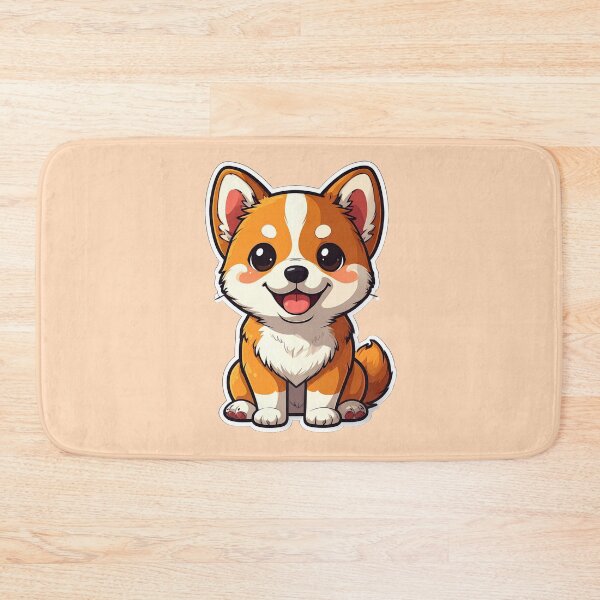 Item preview, Cute Corgi Puppy Sticker | Kawaii Smiling Dog designed and sold by PuffyInk.