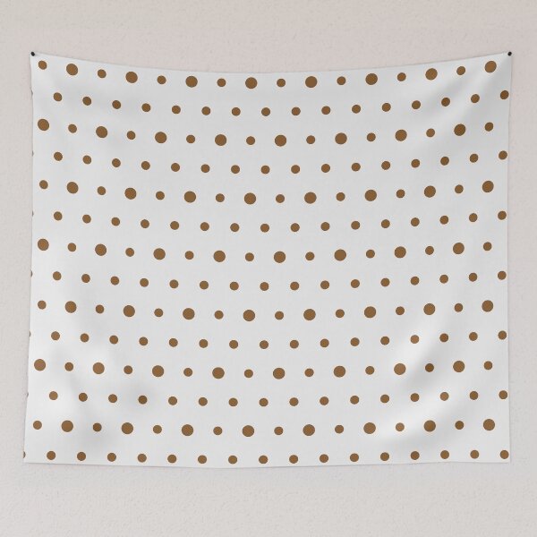 Item preview, Patrón de lunares blancos y bronce designed and sold by pattern-archive.