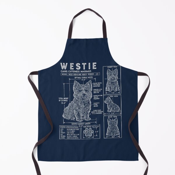 Item preview, Westie Blueprint Funny West Highland White Terrier designed and sold by AntiqueImages.