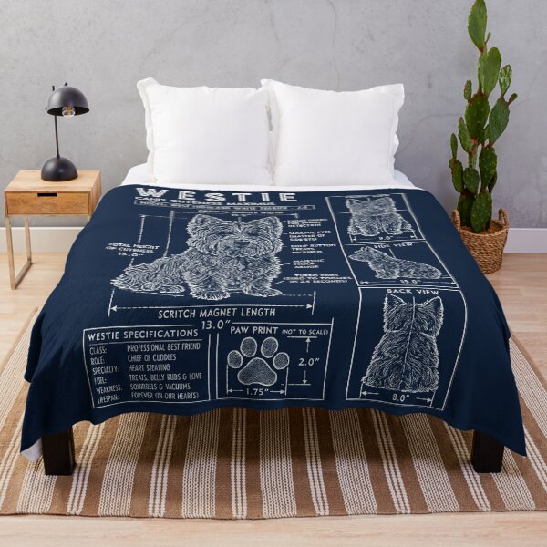 Item preview, Westie Blueprint Funny West Highland White Terrier designed and sold by AntiqueImages.