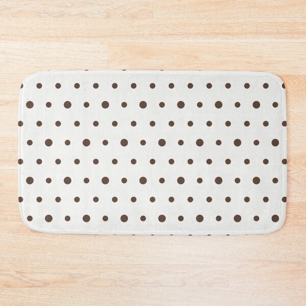 Item preview, White And Brown Polka Dot Pattern designed and sold by pattern-archive.