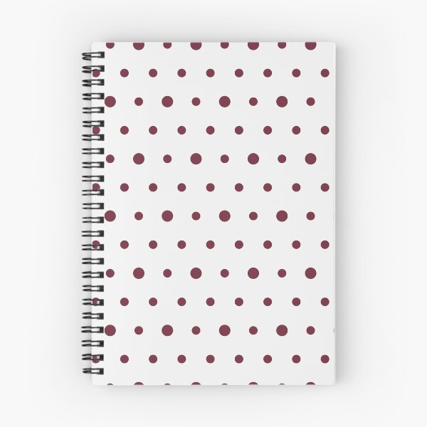 Item preview, White And Burgundy Polka Dot Pattern designed and sold by pattern-archive.