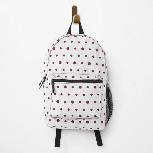 Item preview, White And Burgundy Polka Dot Pattern designed and sold by pattern-archive.