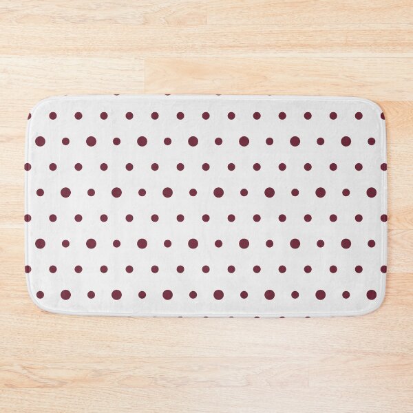 Item preview, White And Burgundy Polka Dot Pattern designed and sold by pattern-archive.