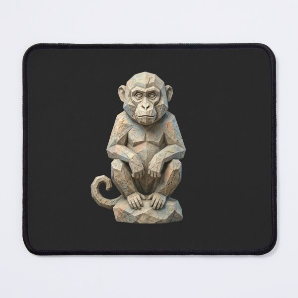 Item preview, Stone Monkey Statue – Sculptural Ape Art for Zen and Relaxing Decoration designed and sold by bsbd-action.