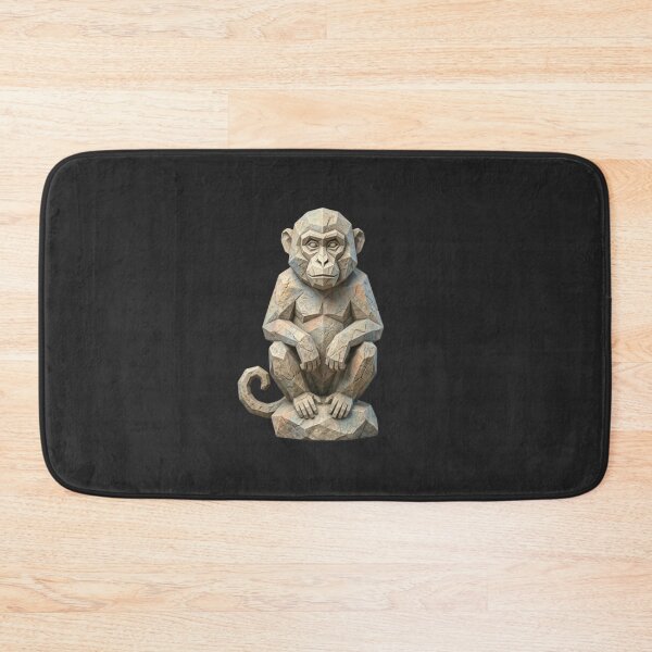 Item preview, Stone Monkey Statue – Sculptural Ape Art for Zen and Relaxing Decoration designed and sold by bsbd-action.
