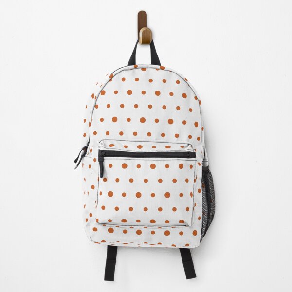 Item preview, White And Burnt Orange Polka Dot Pattern designed and sold by pattern-archive.