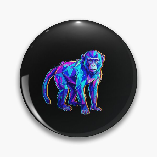 Item preview, Multicolor Glitch Monkey – Vaporwave Ape Design for Gamers and Young People designed and sold by bsbd-action.