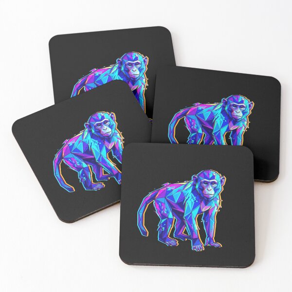 Item preview, Multicolor Glitch Monkey – Vaporwave Ape Design for Gamers and Young People designed and sold by bsbd-action.