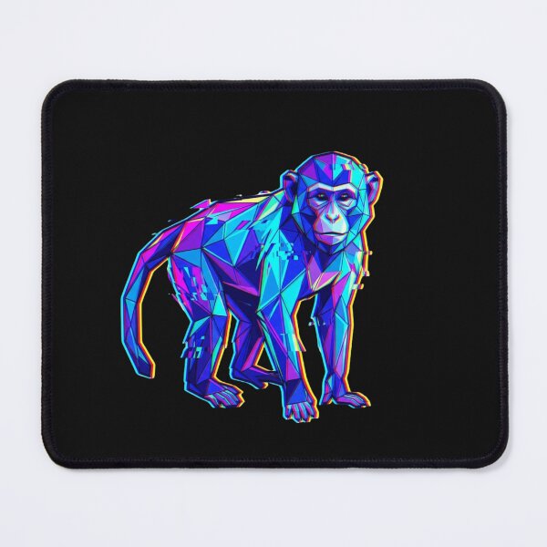 Item preview, Multicolor Glitch Monkey – Vaporwave Ape Design for Gamers and Young People designed and sold by bsbd-action.