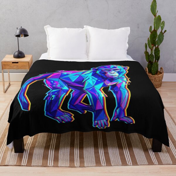 Item preview, Multicolor Glitch Monkey – Vaporwave Ape Design for Gamers and Young People designed and sold by bsbd-action.