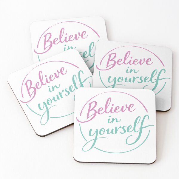 Item preview, Believe in Yourself Calligraphy Quote designed and sold by cyj1978store.