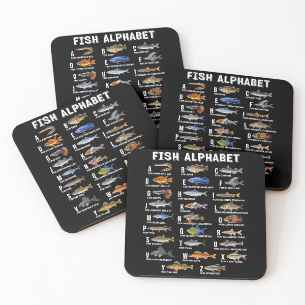 Item preview, Fish Alphabet Educational Freshwater Species Fishing designed and sold by KarimSoCute.