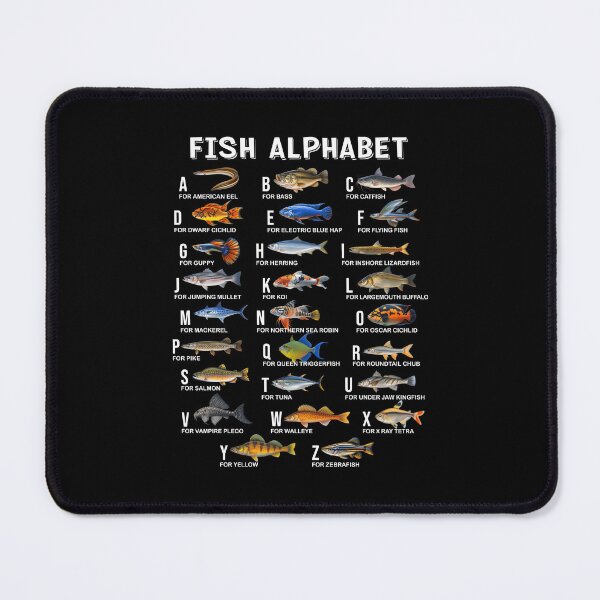 Item preview, Fish Alphabet Educational Freshwater Species Fishing designed and sold by KarimSoCute.