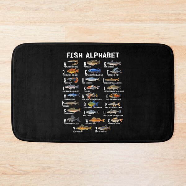Item preview, Fish Alphabet Educational Freshwater Species Fishing designed and sold by KarimSoCute.