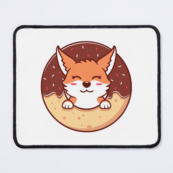 Item preview, Cute Fox Chocolate Glazed Donut Hole designed and sold by ringgokliya.