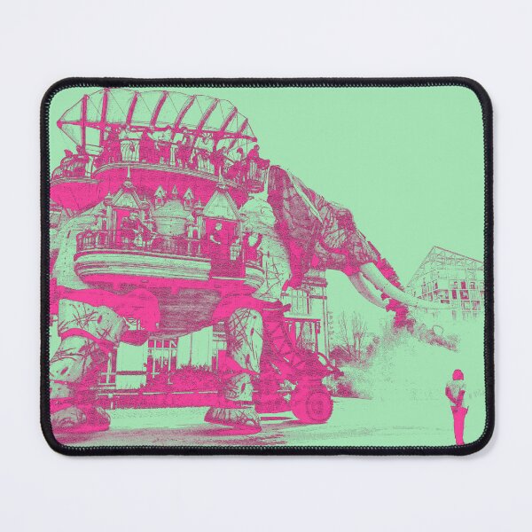 Item preview, Steampunk Elephant in Pink - Mechanical Fantasy on Mint designed and sold by PunksterClub.