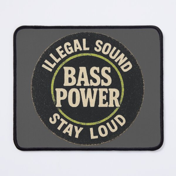 Item preview, Bass Power – Illegal Sound System Rave Design designed and sold by |TRSSHOP|.