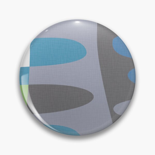 Item preview, MCM abstract shapes - shades of gray, blue and green designed and sold by JMgraphic.