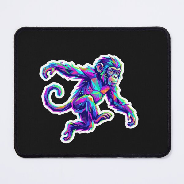 Item preview, Psychedelic Jumping Monkey – Action Ape Vinyl Decal for Art Students designed and sold by bsbd-action.