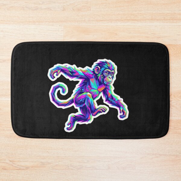 Item preview, Psychedelic Jumping Monkey – Action Ape Vinyl Decal for Art Students designed and sold by bsbd-action.