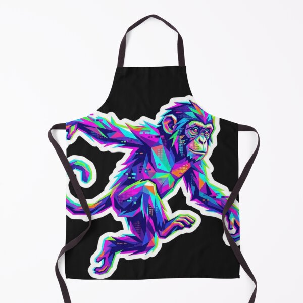 Item preview, Psychedelic Jumping Monkey – Action Ape Vinyl Decal for Art Students designed and sold by bsbd-action.