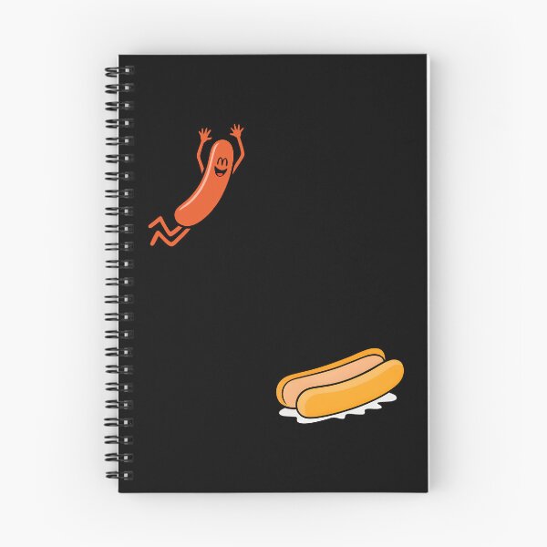 Item preview, Hot Dog Jumping Into Bun Sausage designed and sold by KarimSoCute.