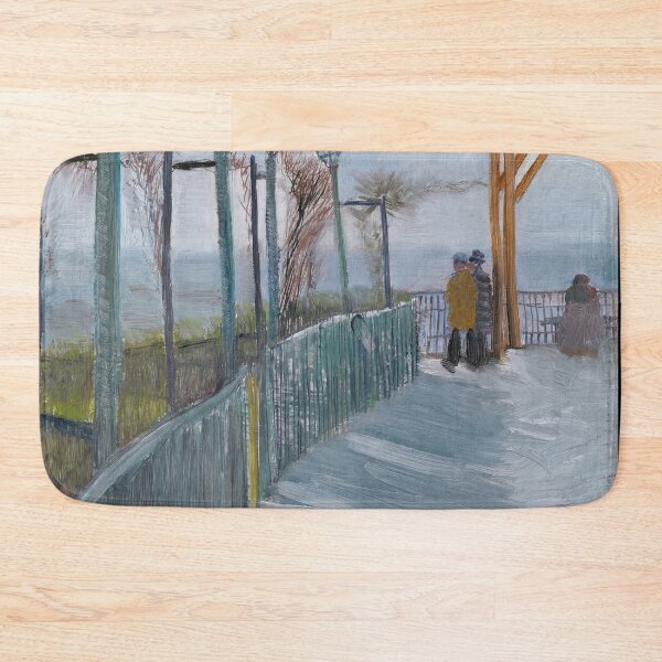 Item preview, Terrace and Observation Deck at the Moulin De Blute Fin by Vincent van Gogh: Coastal Cityscape Poster designed and sold by artofuniverse.