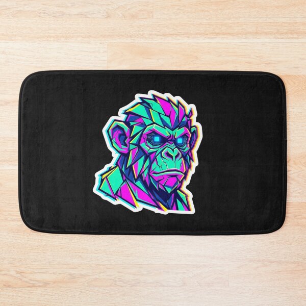 Item preview, Cyberpunk Gorilla with LED Eyes – Techno-Ape Art for Sci-Fi Fans designed and sold by bsbd-action.