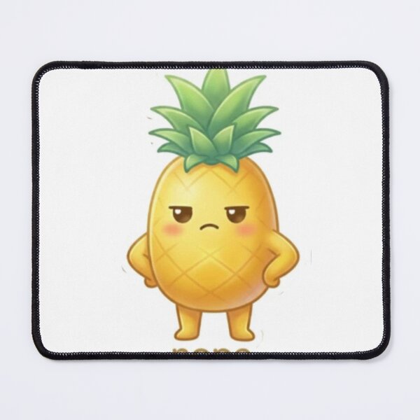 Item preview, Pineapple “Nope.” Kawaii Sticker – Cute Minimal Reaction Aesthetic designed and sold by Dakochaaan.