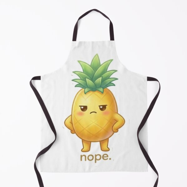 Item preview, Pineapple “Nope.” Kawaii Sticker – Cute Minimal Reaction Aesthetic designed and sold by Dakochaaan.