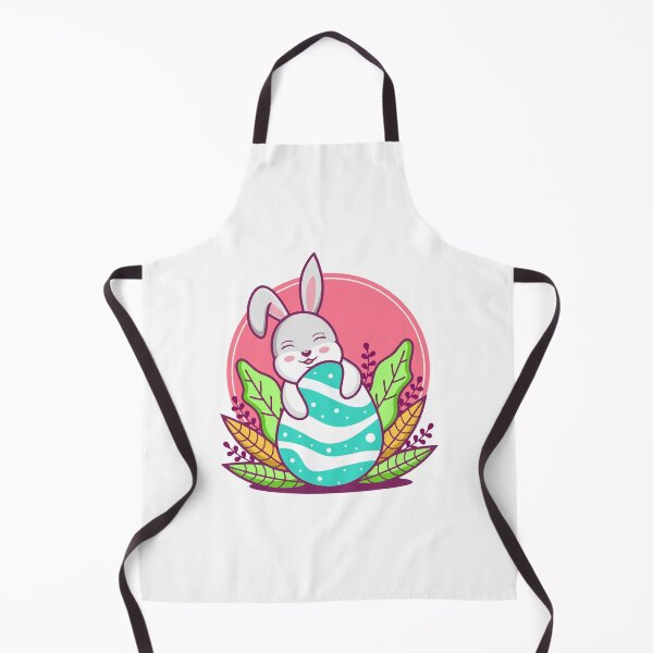 Item preview, Cute Easter Bunny Hugging Striped Egg designed and sold by ringgokliya.