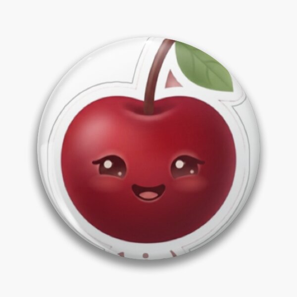 Item preview, Cherry “Hi :)” Kawaii Sticker – Cute Friendly Minimal Aesthetic designed and sold by Dakochaaan.