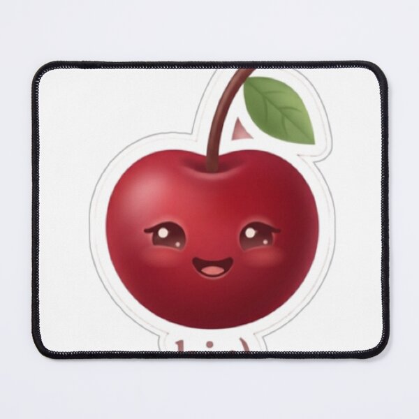 Item preview, Cherry “Hi :)” Kawaii Sticker – Cute Friendly Minimal Aesthetic designed and sold by Dakochaaan.