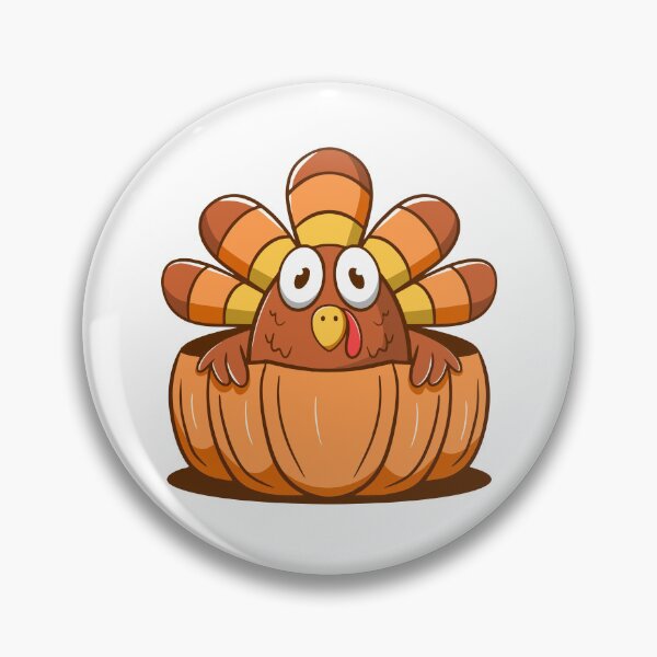 Item preview, Cute Thanksgiving Turkey inside Pumpkin designed and sold by ringgokliya.