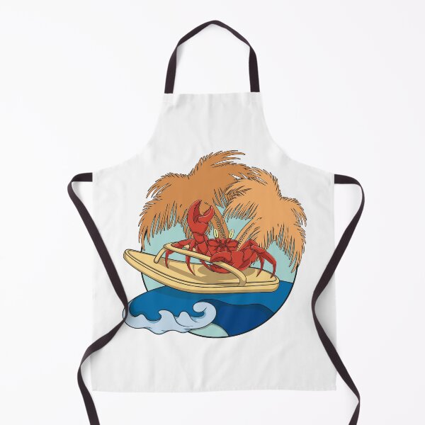 Item preview, Crab surfer with flip flops on wave designed and sold by RizikCat.