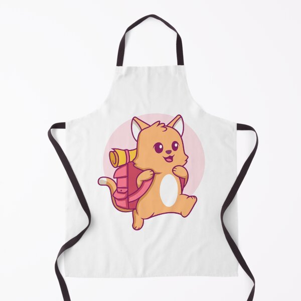Item preview, Cute Hiking Cat with Backpack and Map designed and sold by ringgokliya.