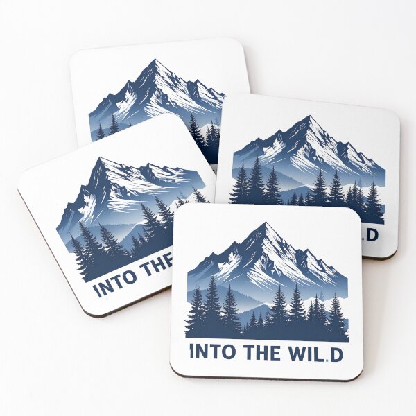 Item preview, Into The Wild Mountain Pine Forest Navy T-Shirt Design designed and sold by Kuntinan12.