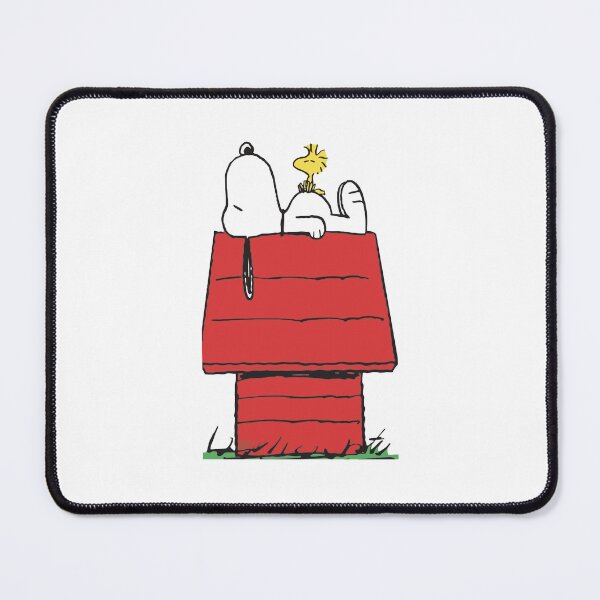 Item preview, Snoopy and Woodstock Sleeping on Red Doghouse designed and sold by ringgokliya.