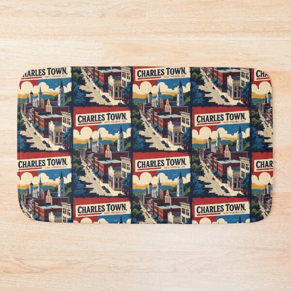 Item preview, Charlestown West Virginia 1950s USA Vintage Travel Tourism designed and sold by TravelersGems.
